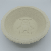 Laden Sie das Bild in den Galerie-Viewer, Gärkorb (Brotform, Simperl) mit Muster "Mühle" Rund aus Holzschliff, 1 Kg, ø=23 cm - 25.stunden.BROT