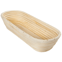 Laden Sie das Bild in den Galerie-Viewer, Gärkorb (Brotform, Simperl) oval aus Peddigrohr - 25.stunden.BROT