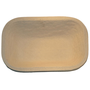 Gärkorb (Brotform, Simperl) Oval länglich eckig aus Holzschliff, 1 Kg, 25 x 15 cm