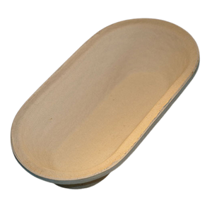 Gärkorb (Brotform, Simperl) Oval länglich aus Holzschliff, 0,75 Kg, 29 x 13 cm / Schmaler Boden