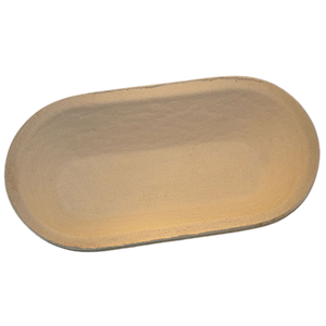 Gärkorb (Brotform, Simperl) Oval länglich aus Holzschliff, 0,75 Kg, 29 x 13 cm / Breiter Boden