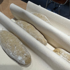 Bäckerleinen, Baguettetuch aus Baumwolle für Baguette- und Brotteig