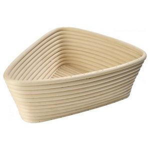 Gärkorb dreieckig (Brotform, Simperl) aus Peddigrohr, 24 x 23 cm