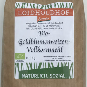 Bio Goldblumenweizen Vollkornmehl (ZENTROFAN®-gemahlen) - 25.stunden.BROT