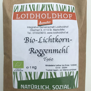 Bio Lichtkornroggen Mehl 960 - 25.stunden.BROT