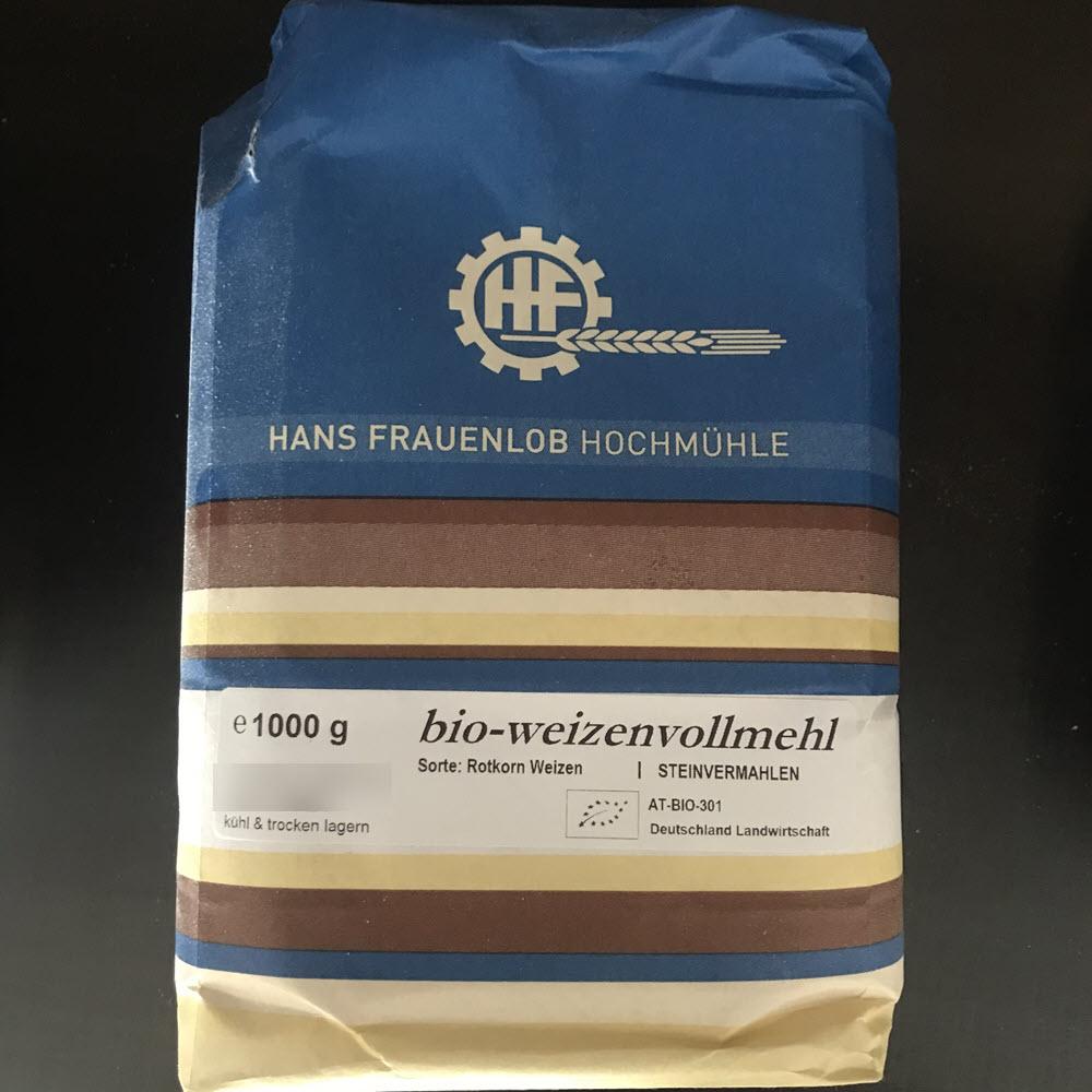 Bio Rotkornweizen Vollkornmehl, 1 Kg - 25.stunden.BROT