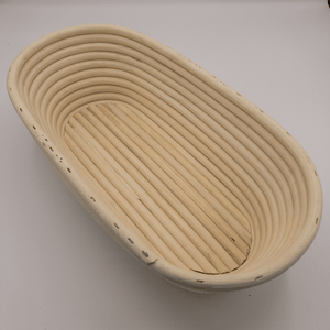 Gärkorb (Brotform, Simperl) oval aus Peddigrohr - 25.stunden.BROT