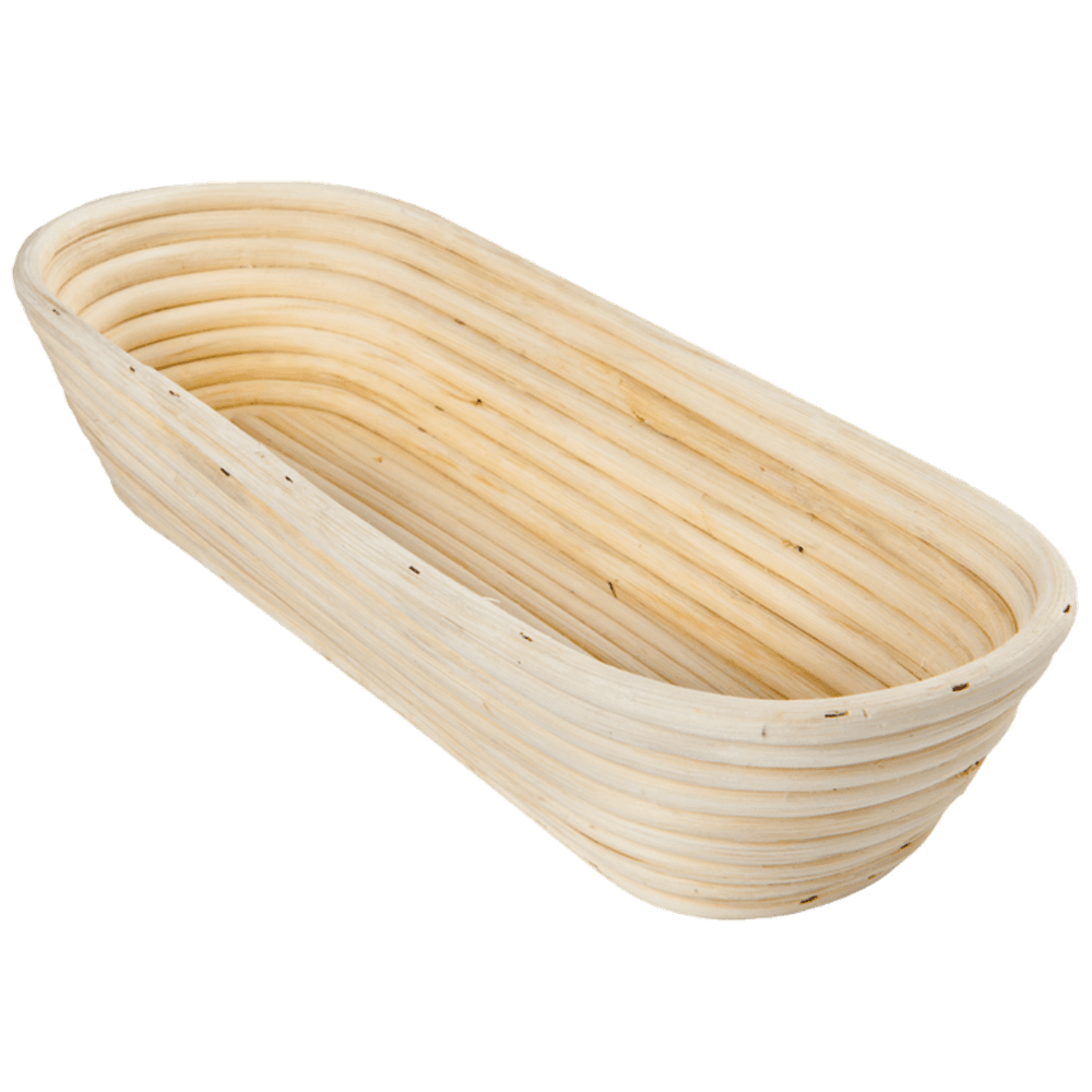 Gärkorb (Brotform, Simperl) oval aus Peddigrohr - 25.stunden.BROT