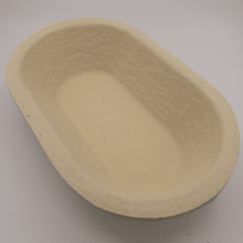 Laden Sie das Bild in den Galerie-Viewer, Gärkorb (Brotform, Simperl) Oval länglich aus Holzschliff, 1,5-2 Kg, 37x15 cm - 25.stunden.BROT
