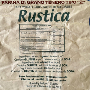 Italienisches Weizenmehl Tipo 2 - Polselli Rustica - 25.stunden.BROT