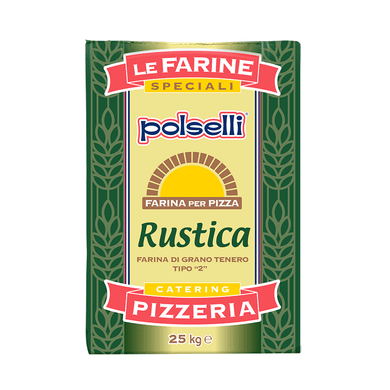 Italienisches Weizenmehl Tipo 2 - Polselli Rustica (Weizenmehl) - 25.stunden.BROT