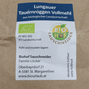 Lungauer Tauernroggen Vollkornmehl - 25.stunden.BROT