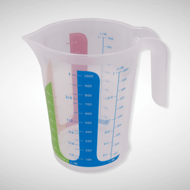 Messbecher Kunststoff, 1 Liter - 25.stunden.BROT