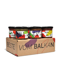 Mini Balkan Sixpack – 6 kleine Gläser Pikant - 25.stunden.BROT