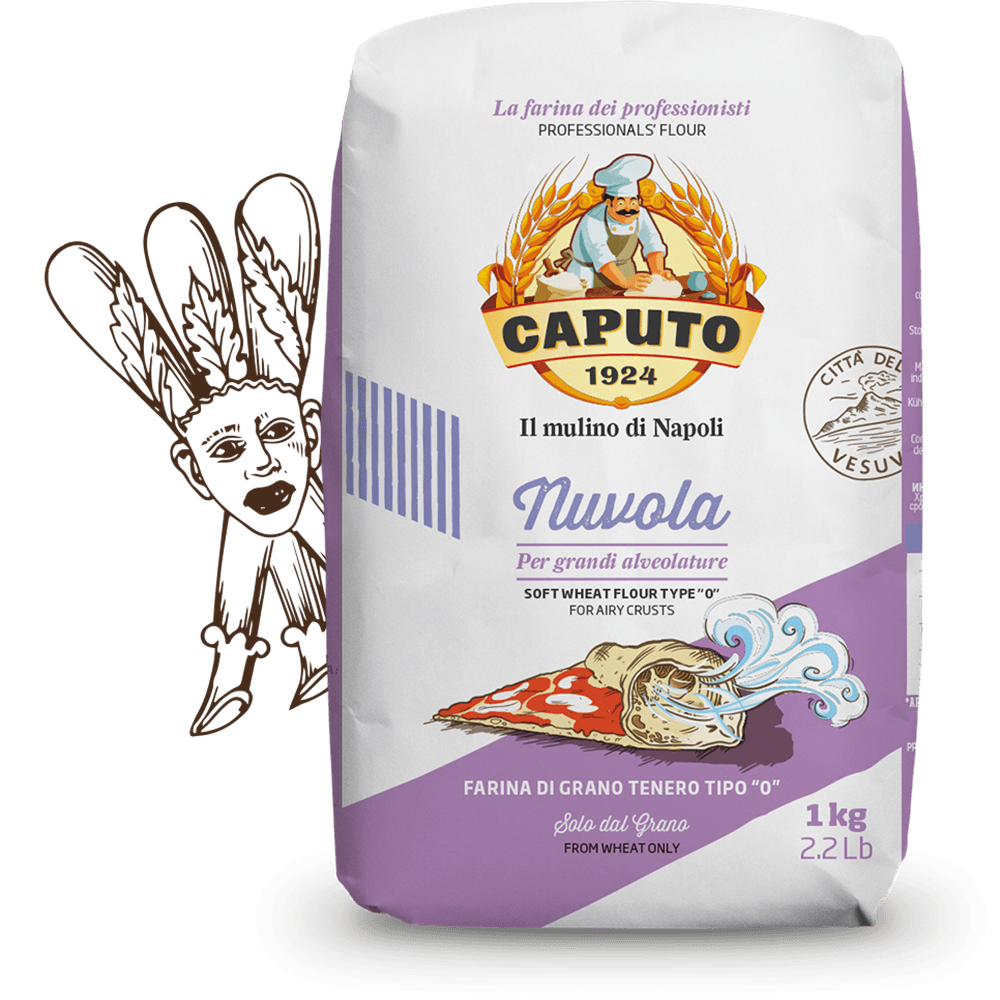 Pizza-Mehl Tipo 0 - Caputo Nuvola (Weizenmehl) - 25.stunden.BROT
