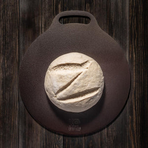 Pizzastahl, Backplatte aus Eisen, ø 35 cm - 25.stunden.BROT