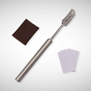 Teigritzer (Baguettemesser, Bäckermesser) Edelstahlgriff mit Rasierklingen - 25.stunden.BROT